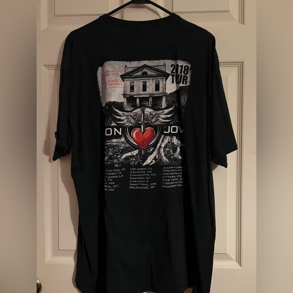 Bon Jovi, this house is not for sale tour, 2018, T-shirt, top, XL or 2X, no tag - Picture 2 of 5